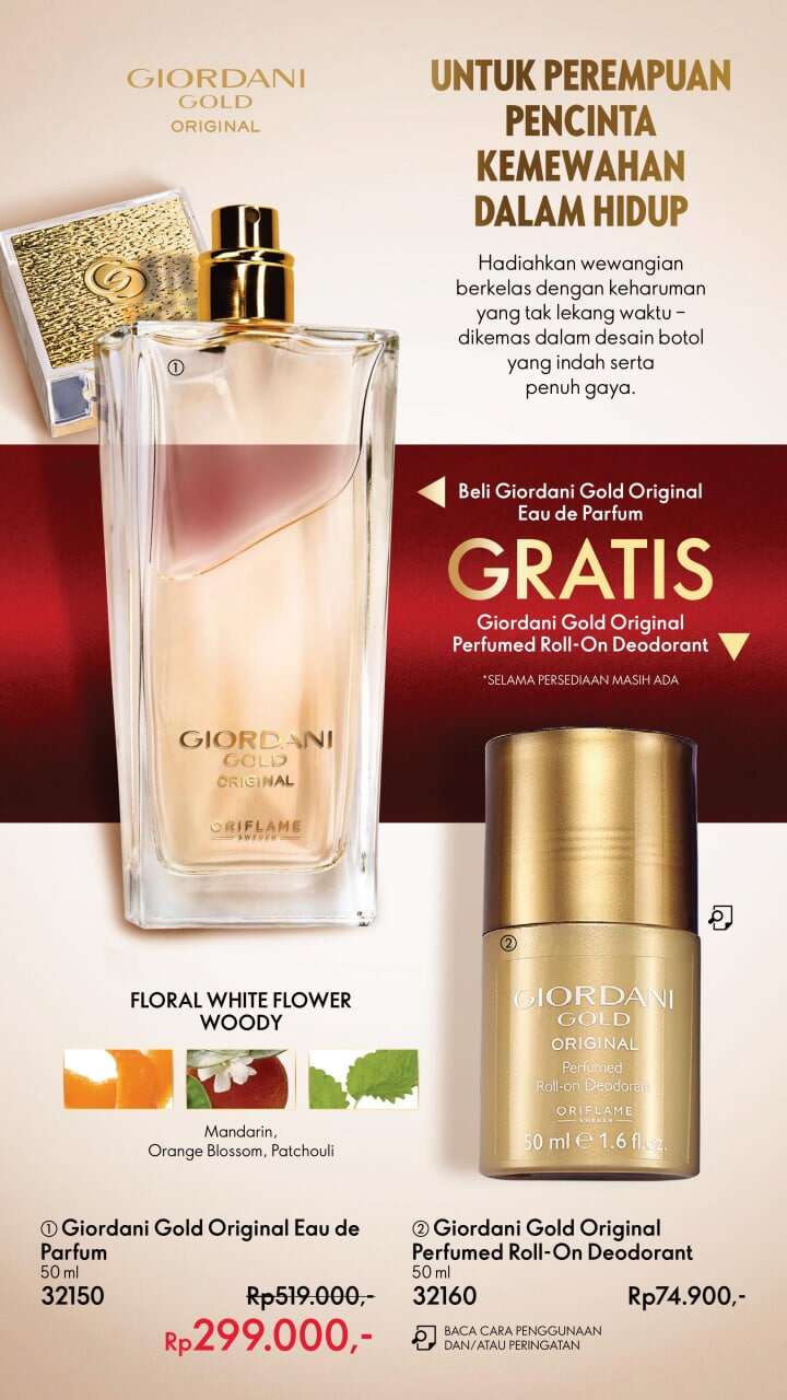 Bottle Giordani Gold White Parfum Giordani Coin Gold Parfum