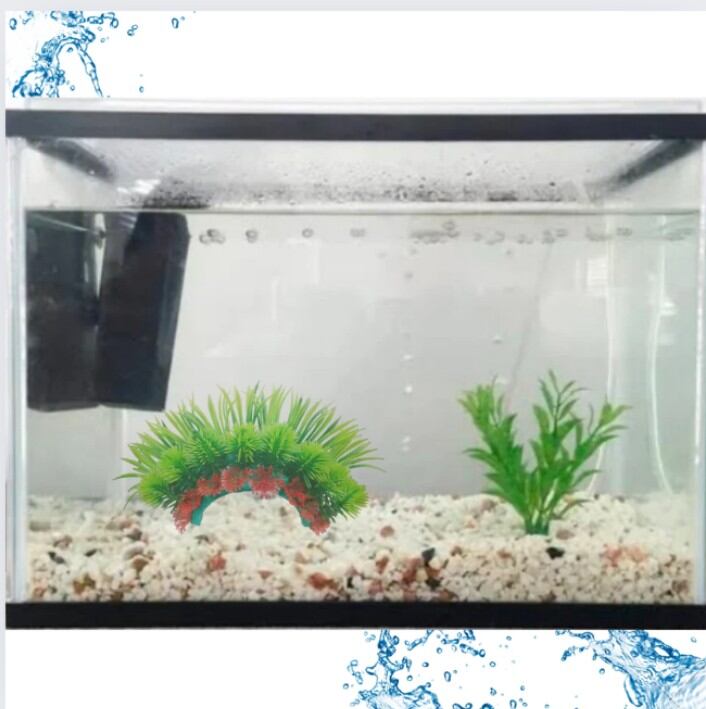 HIASAN DESKORASI RUMPUT LENGKUNG ORNAMEN AQUARIUM AQUASCAPE