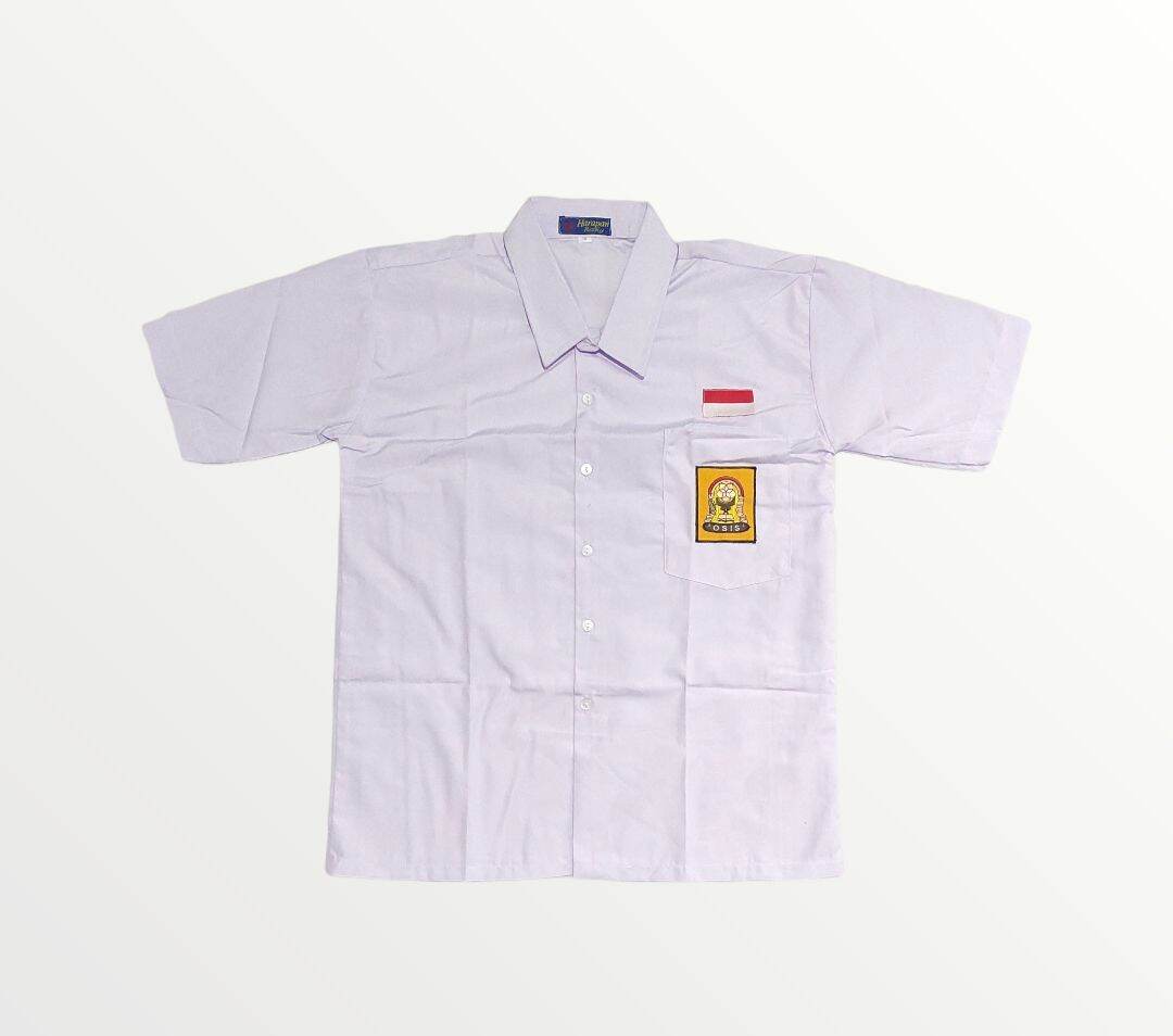 baju seragam sekolah SMP warna putih lengan pendek | Lazada Indonesia