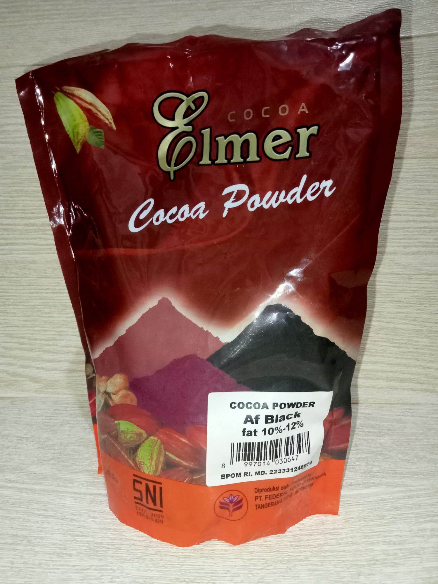 Elmer African black fat 1012 repack 1kg kemasan pabrik coklat bubuk