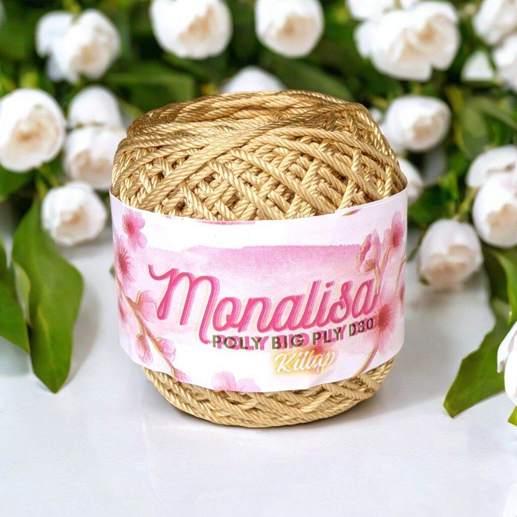 PAKET HEMAT BENANG RAJUT MONALISA D30 KILAP POLY BIG PLY