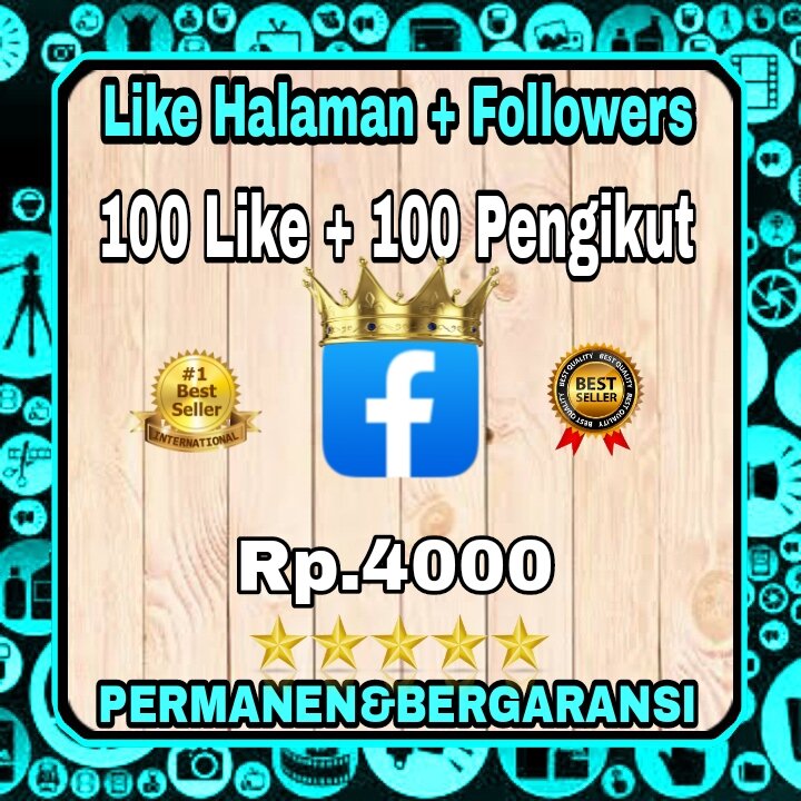 LIKE HALAMAN + FOLLOWERS FACEBOOK PERMANEN Harga 20,000 rupiah*Gratis Ongkir