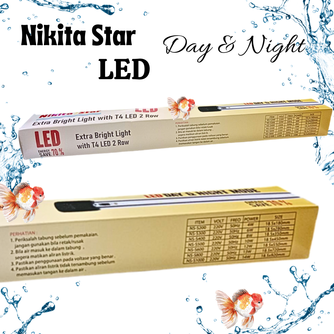LAMPU NIKITA STAR DAY NIGHT NS S 800 LED TANNING EXTRA BRIGHT LIGHT AQUARIUM