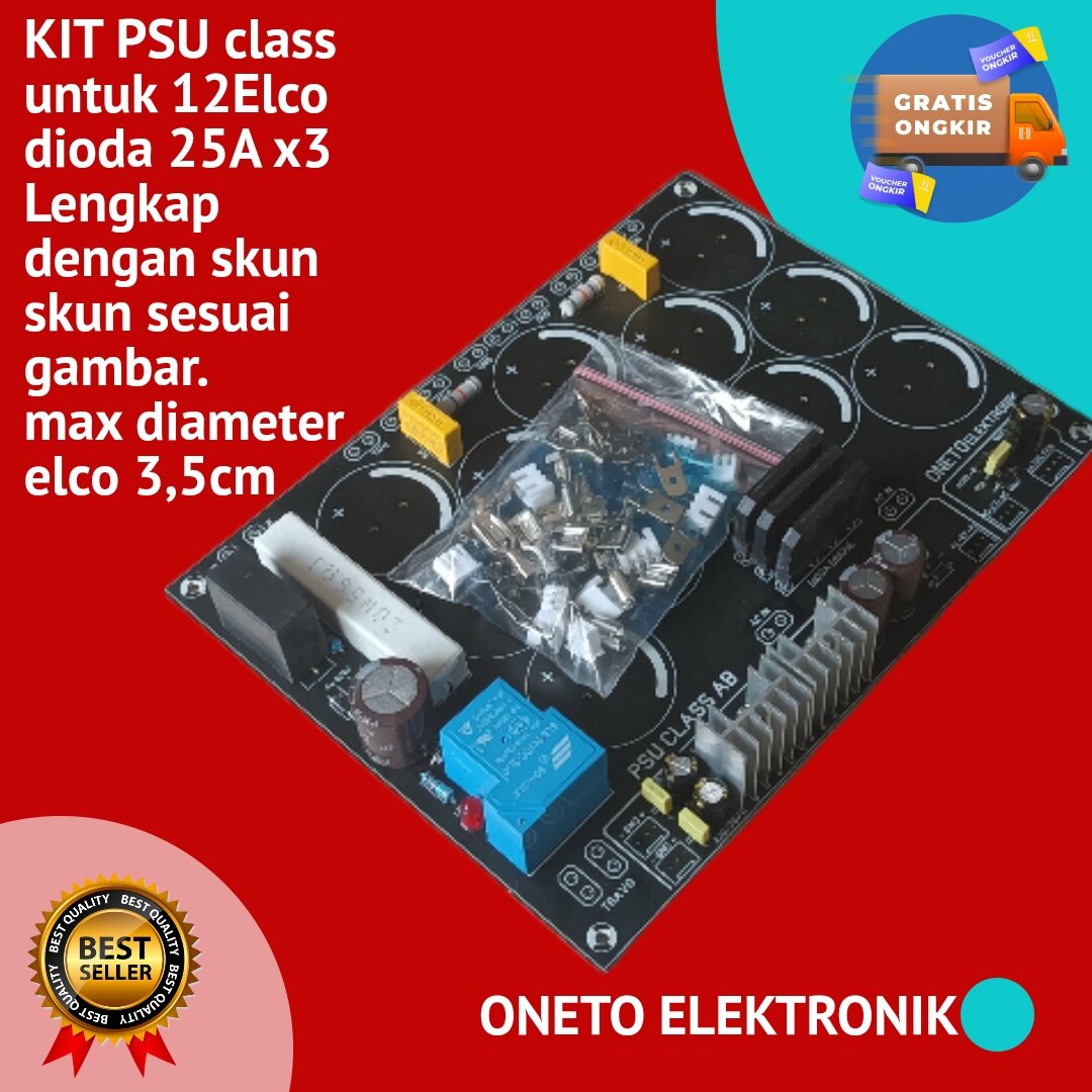 Kit PSU Class AB Untuk 12elco Lengkap Sofstar Simetris Dan Skun Skun ...