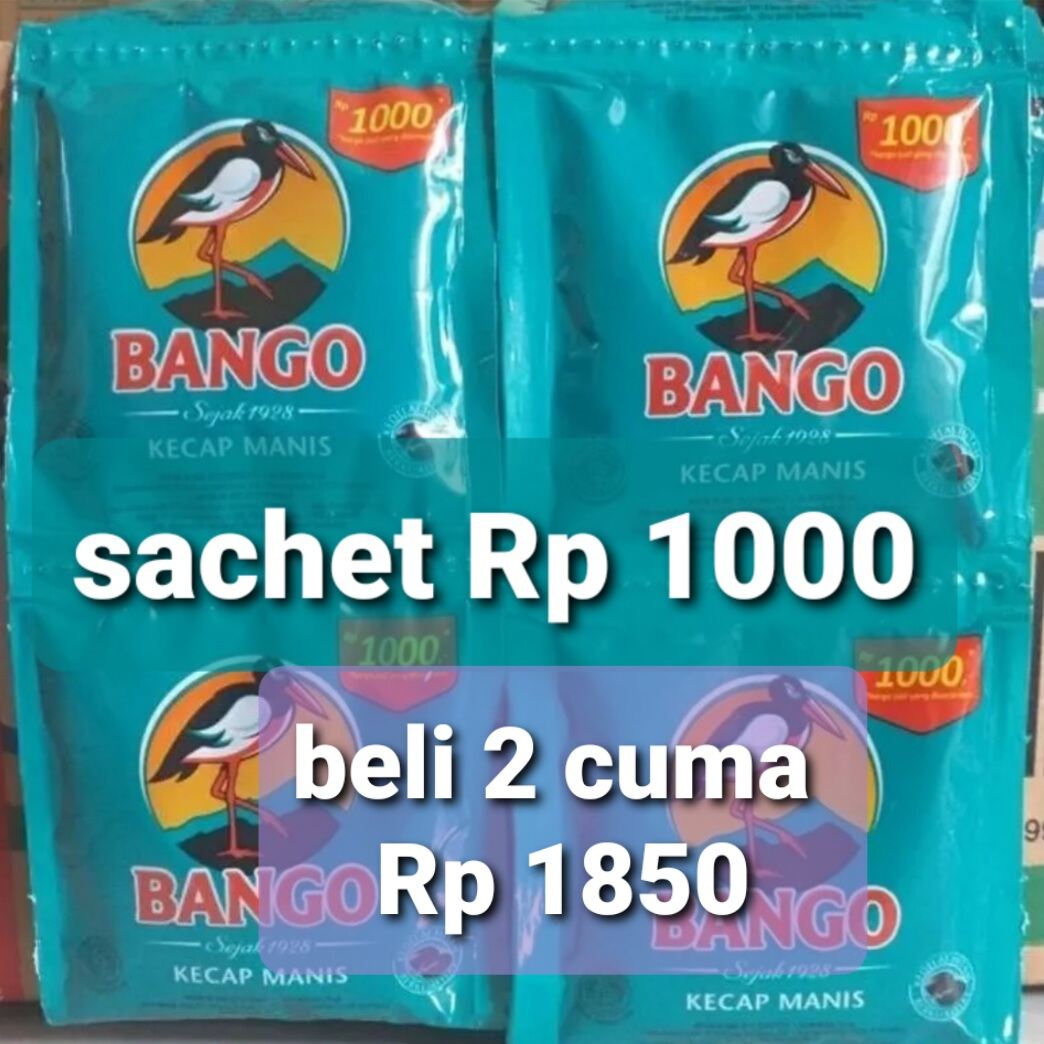 Laris Kecap Manis Bango Sachet 20 Ml Seribuan Kecap Bangau Lazada Indonesia 3537