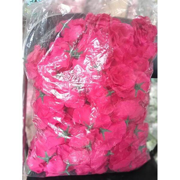 Bunga Plastik Mawar Kuntum Kelopak Rose Artificial Backdrop Dekorasi Seserahan Hantaran Mahar