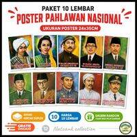 Paket Poster Pahlawan Nasional Lengkap Isi 10 Lembar