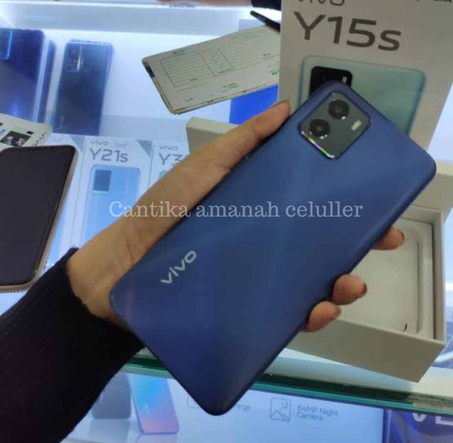 The Vivo Y15S Full Set Is Still in Good Condition, with an Official Original Indonesian Guarantee Harga  1,475,000 Ringgit*Penghantaran Percuma
