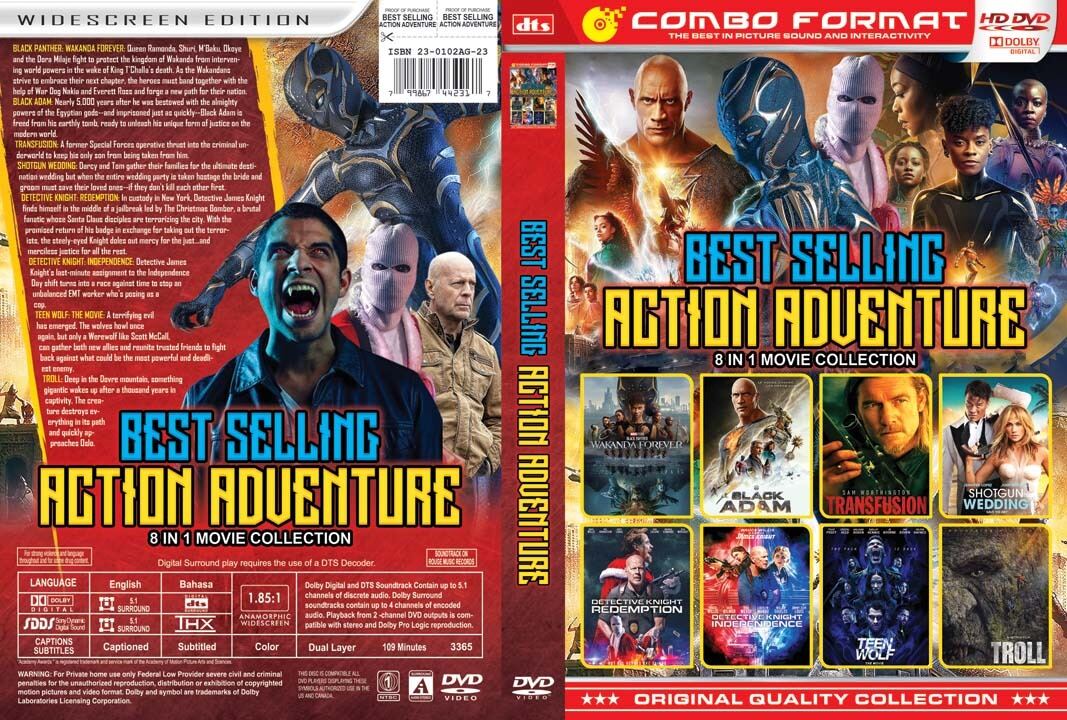 Kaset Dvd Film Collection 2023 Best Selling Action Adventure 8in1 Lazada Indonesia 