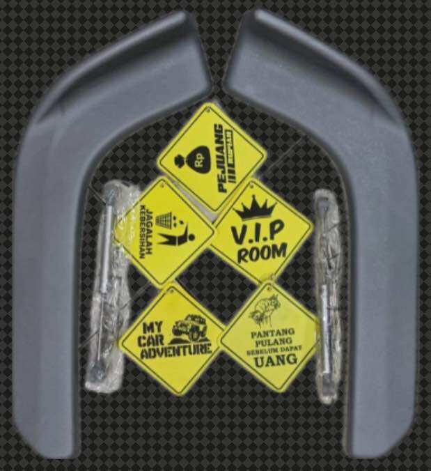 PROMO WINGLET PELINDUNG BUMPER MOBIL BONUS VARIASI GANTUNGAN KACA Harga 92,000 rupiah*Gratis Ongkir