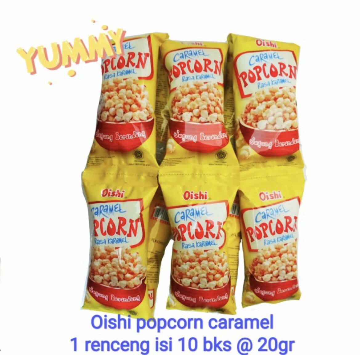 Caramel Oishi PopCorn 1 Renceng isi 10 pcs Lazada Indonesia