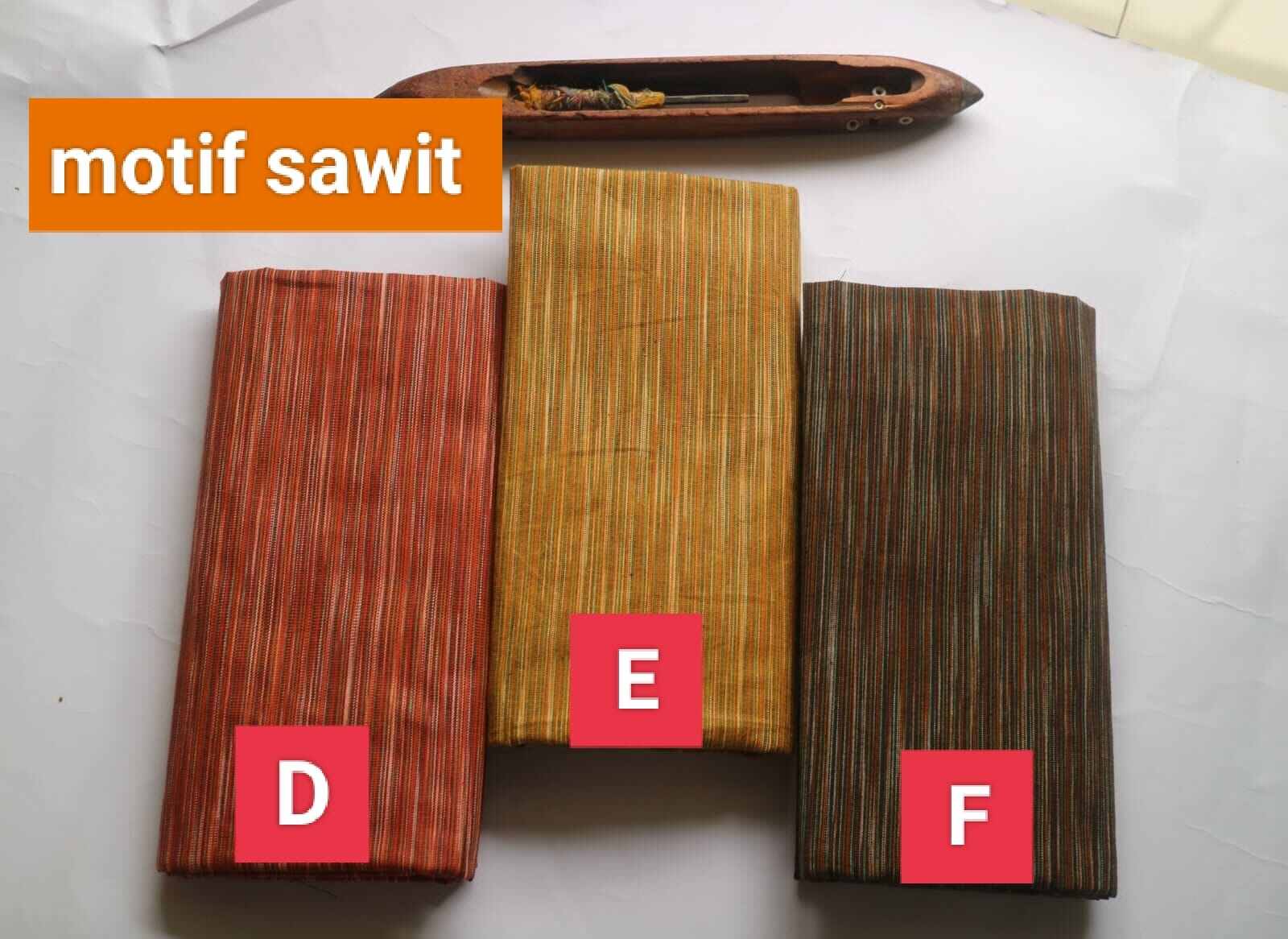 Kain Tenun Lurik Atbm Hujan Gerimis Sawit