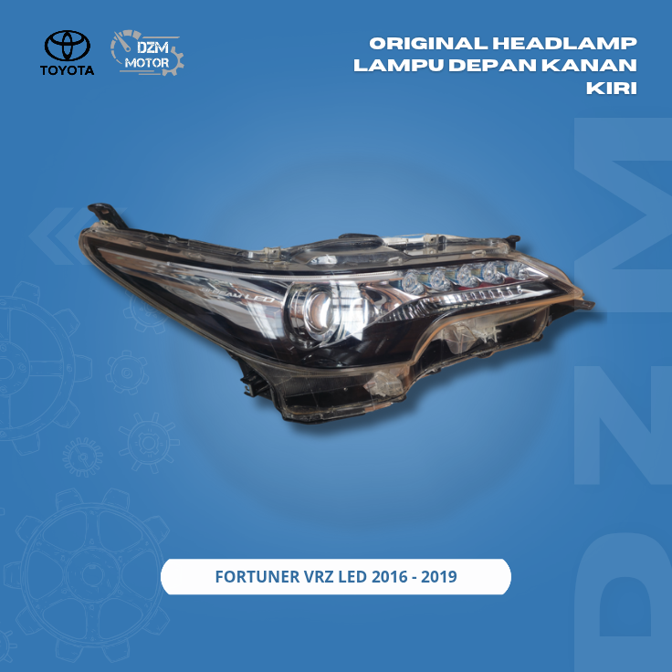 Original headlamp front left right Fortuner vrz led 2016 2017 2018 2019 Harga 1,300,000 rupiah*Gratis Ongkir