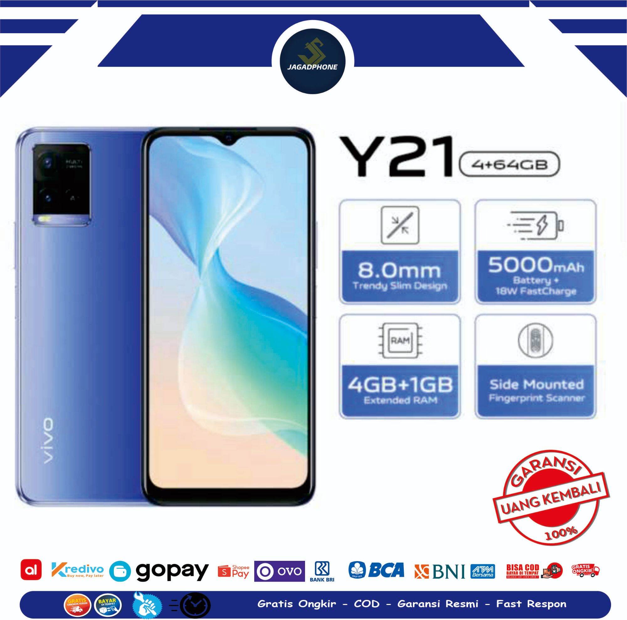 vivo y21 5gb 64gb