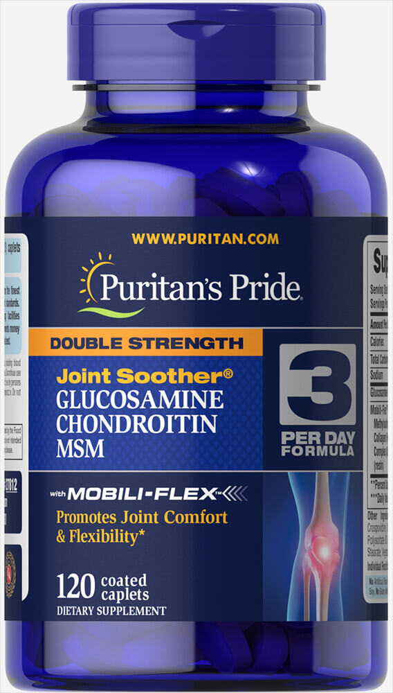 Puritan Double Strength Glucosamine, Chondroitin & MSM Joint Soother® 120 Lazada Indonesia