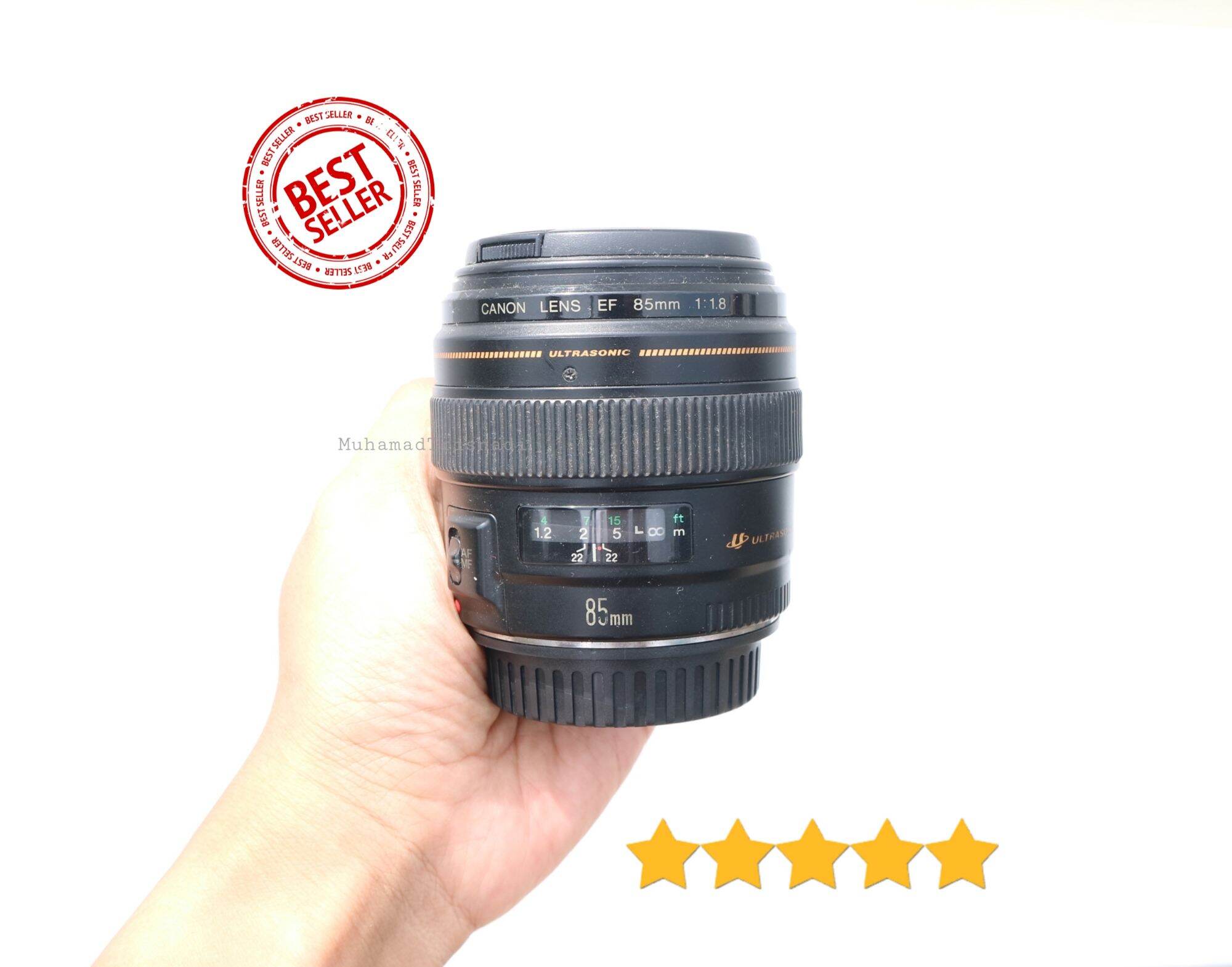 Lensa Fix Canon Lens EF 85mm For DSLR SLR Canon Hitam Murah
