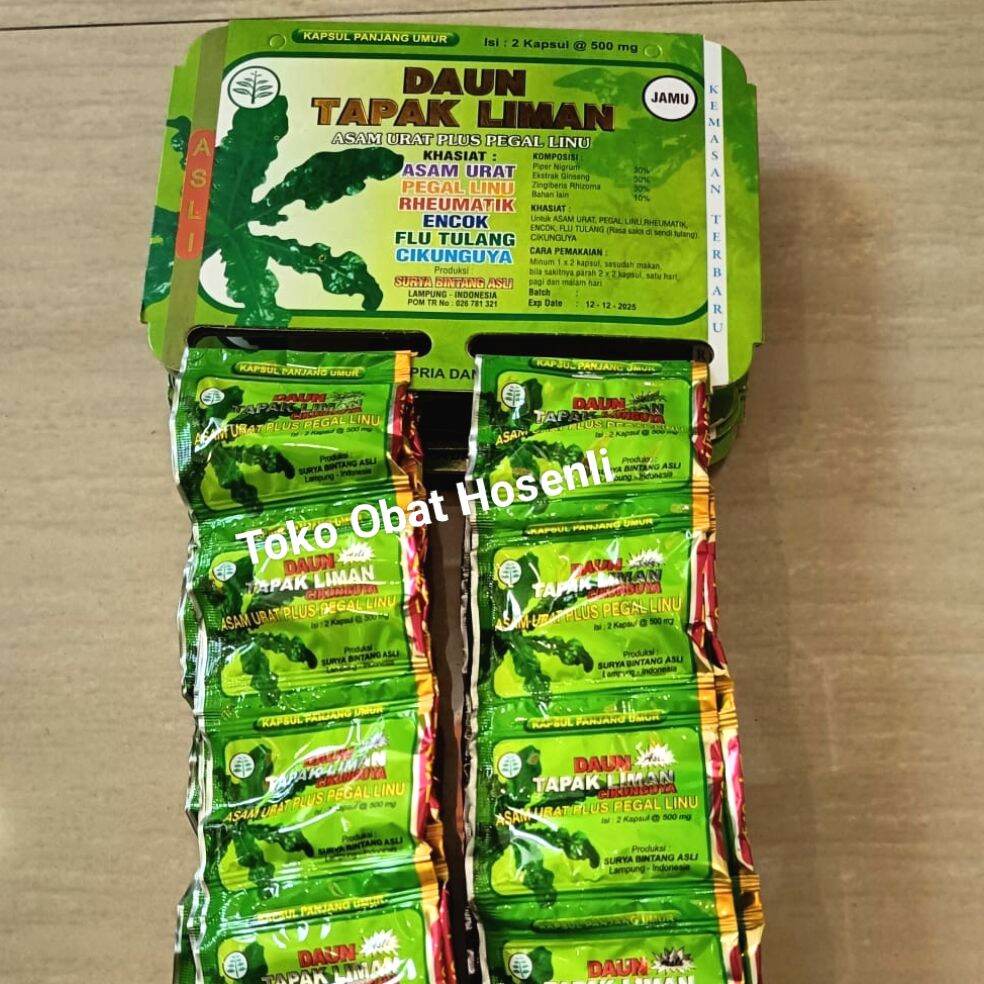 Daun tapak liman 1 hanger 2 renceng isi 20 sachet | Lazada Indonesia