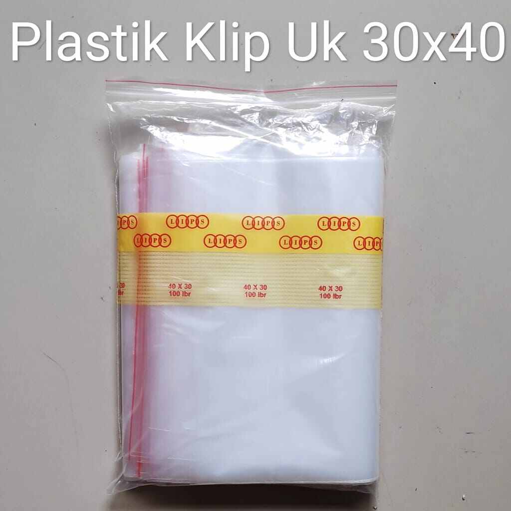 Plastik Pe Klip Plastik Zip Lock Uk 30x40 Isi 100 Lbr Lazada Indonesia 6941