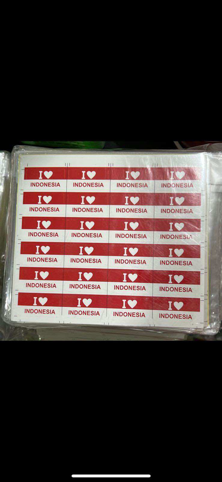 Stiker merah putih 4pcs random