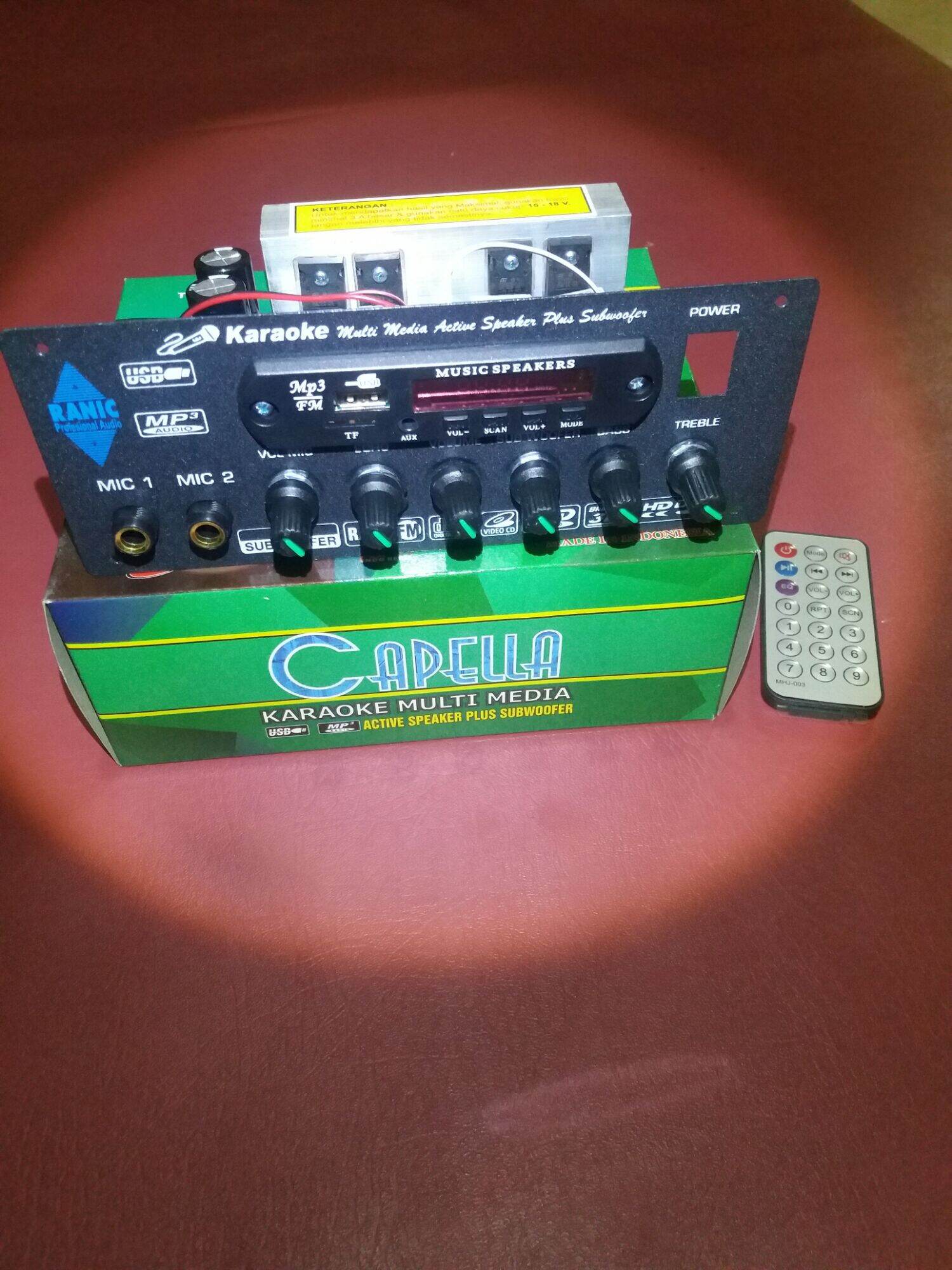 CAPELLA KARAOKE MULTI MEDIA AKTIF SPEAKER PLUS SUBWOOFER KIT POWER