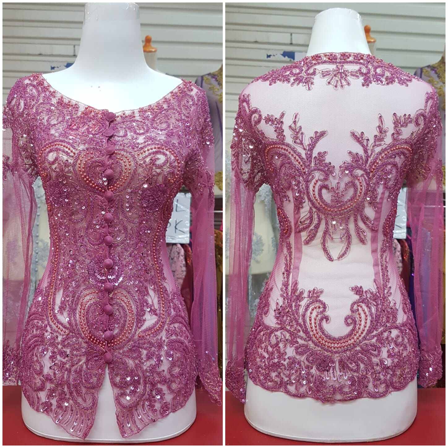 Sabrina Sequin wisuda Kebaya Top | | Modern Women's Kebaya | | Bridal Kebaya