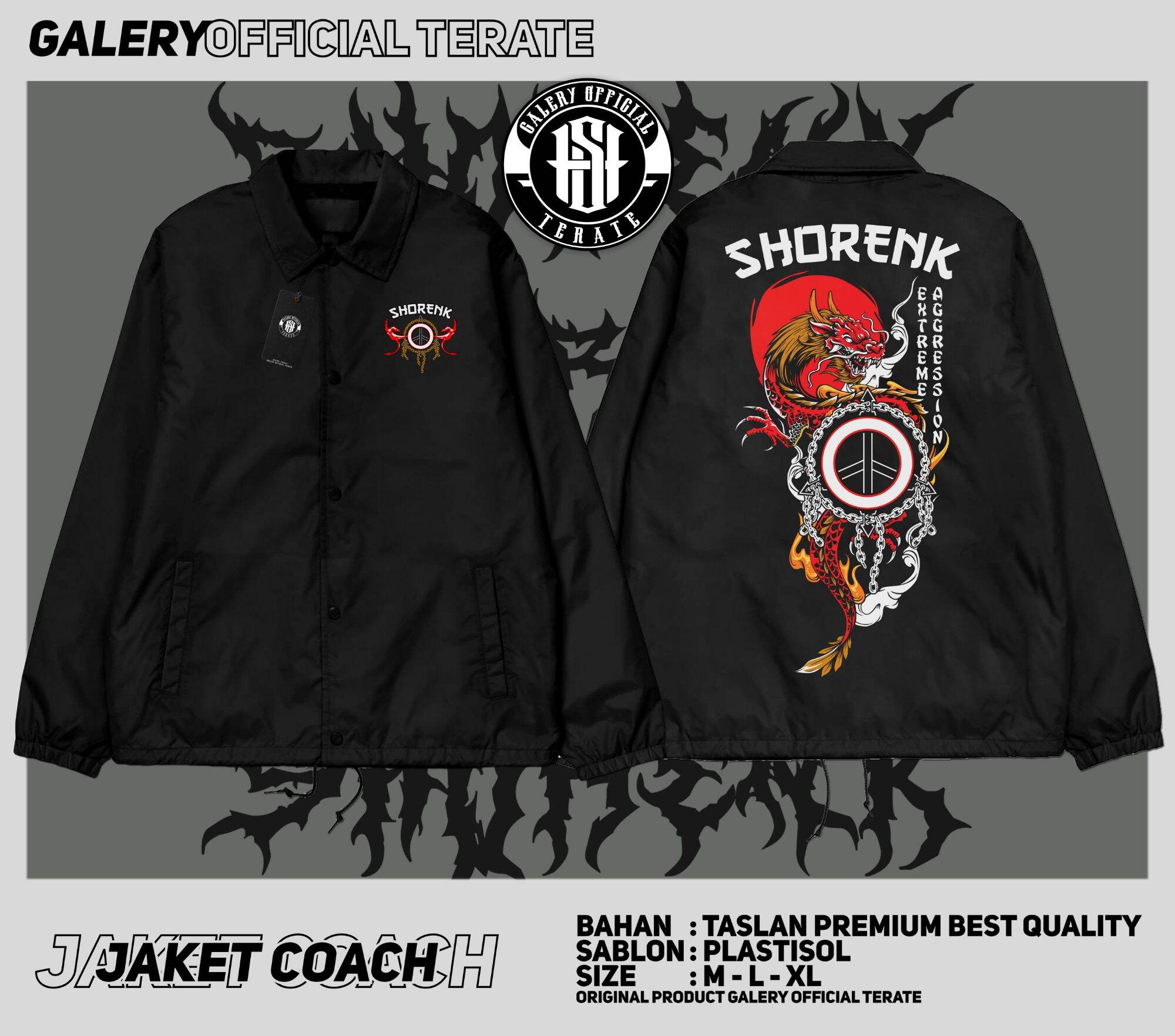 Jaket Coach Pria Shorenk Keren Jaket Coach Psht Kekinian Jaket Coach Psht Shorenk Jaket Keren 4587