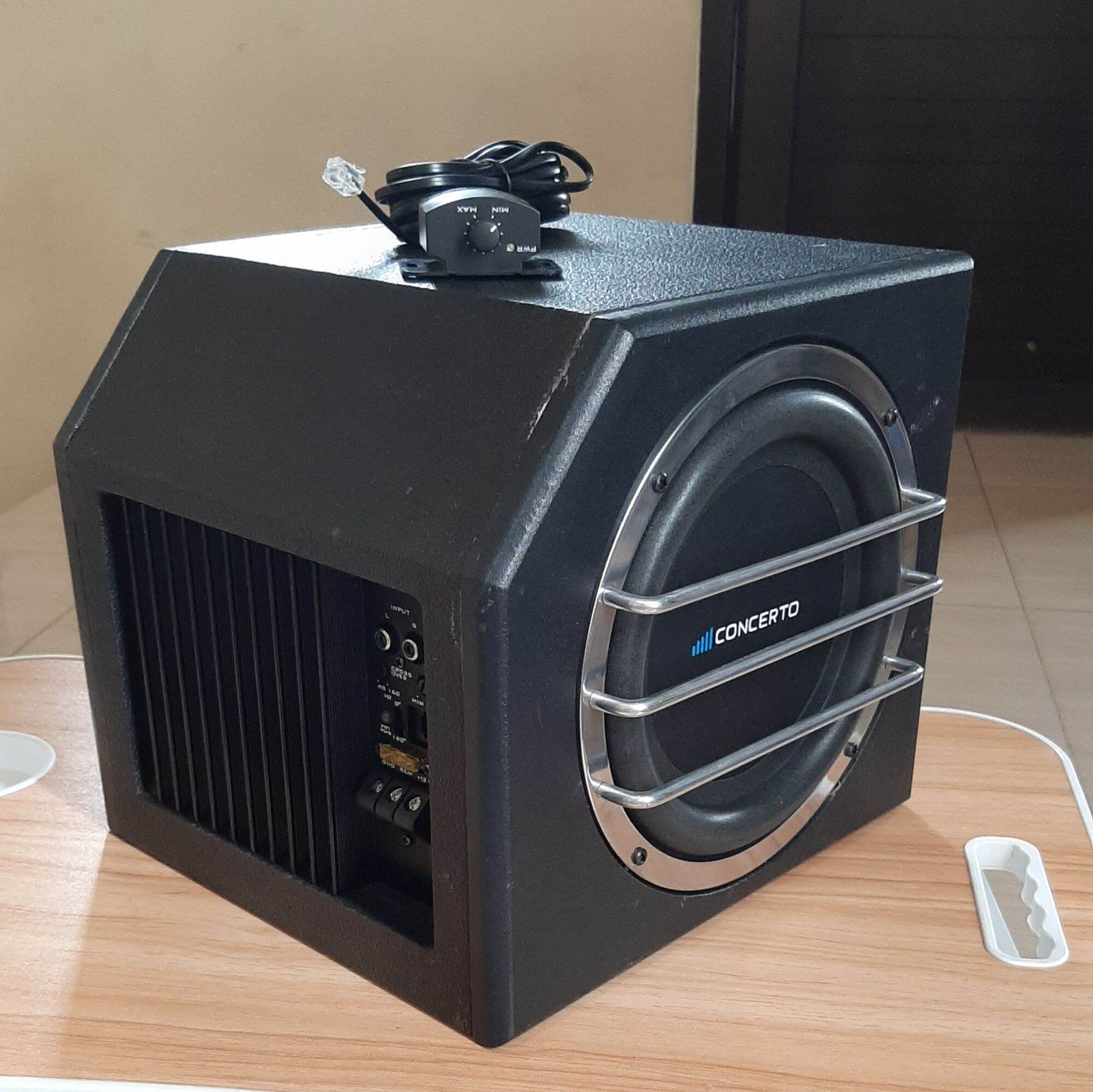 Basstube Aktiv Double Subwoofer Aktiv Inch Concerto Lazada Indonesia