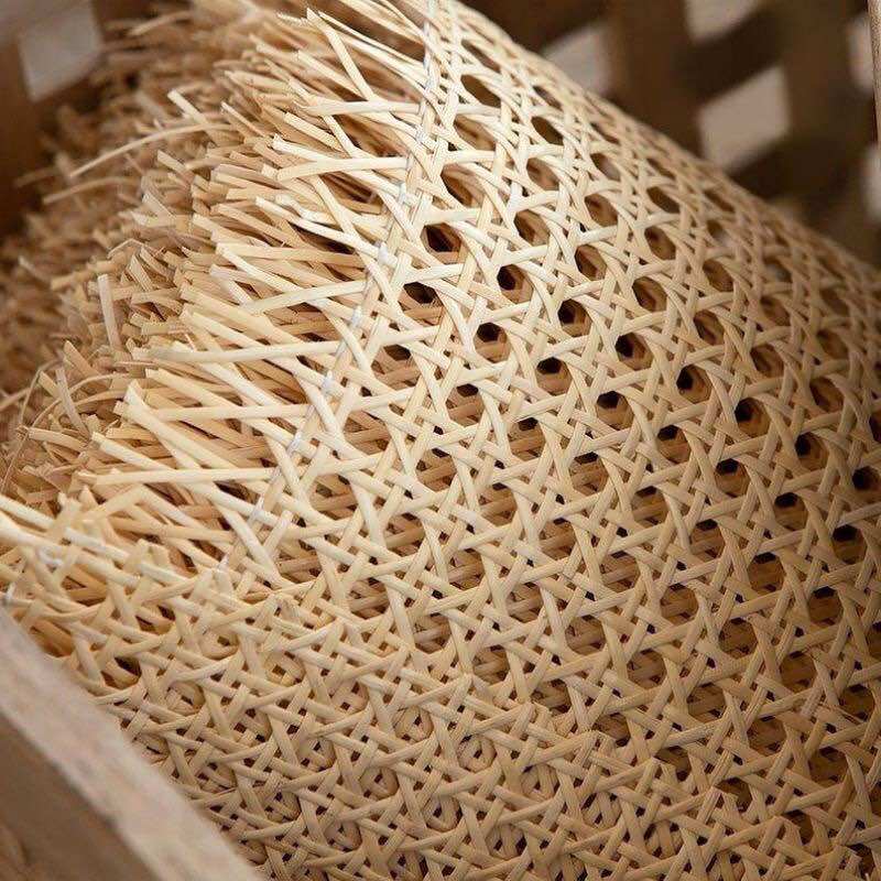 Lembaran Anyaman Rotan Alami Webing Ukuran 50x50