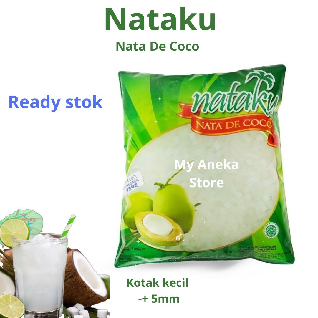 NATAKU Nata De Coco 1kg /nata Kara / Nata De Coco/ Jelly /jelly Rainbow ...