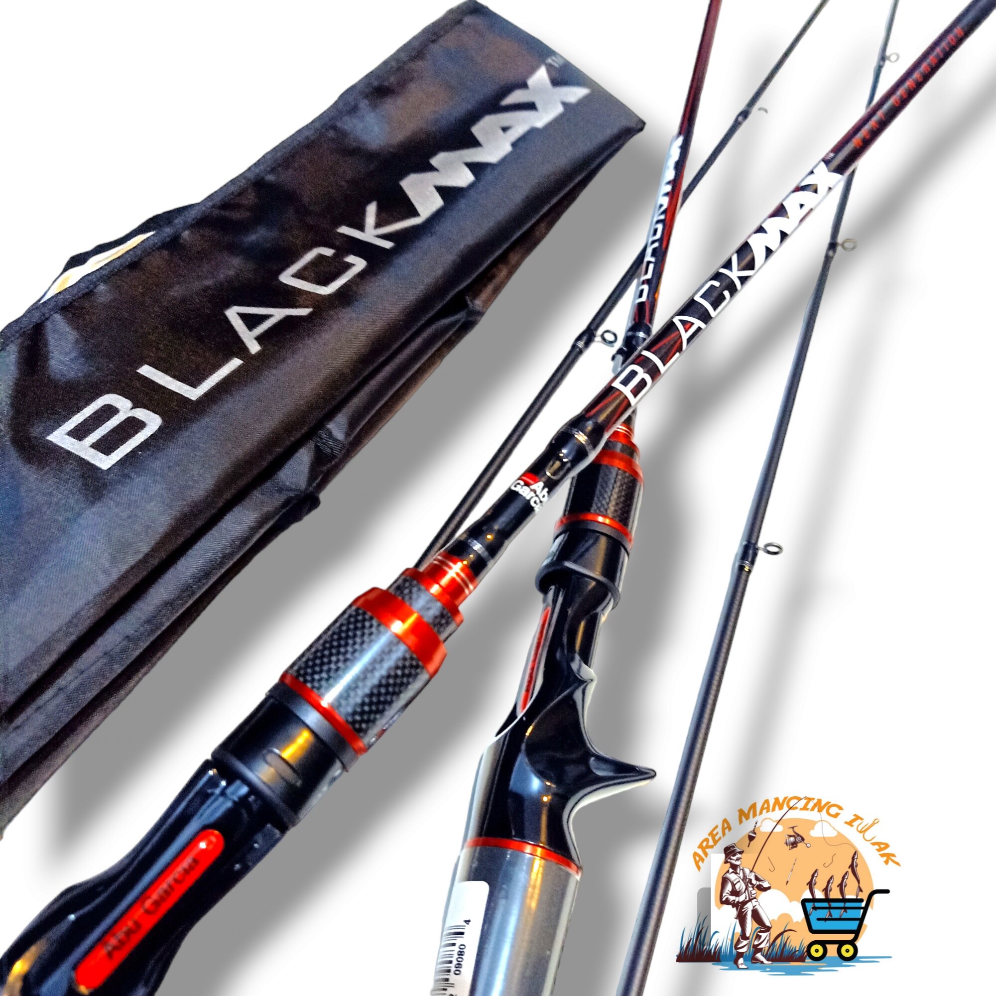 abu garcia black max pole EZ Cast 6' Baitcast Fishing Rod and Reel Combo, 2-Piece Rod, Graphite Composite Rod Blank Construction, Comfortable and Durable EVA Handles : Sports & Outdoors A graphite frame and body Abu Garcia Black Max Spinning
