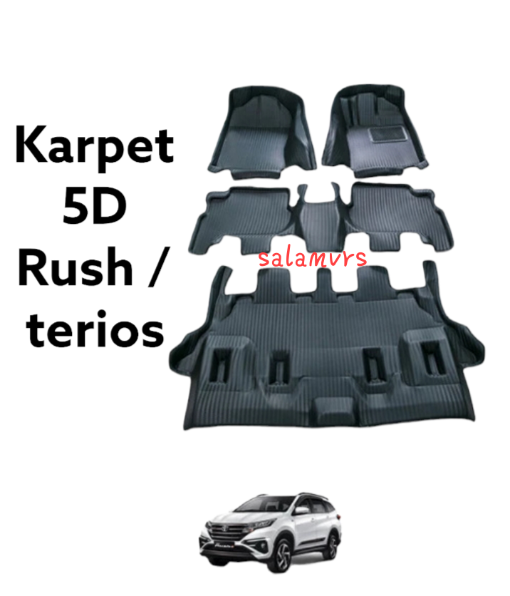 karpet mobil 5D toyota rush / terios motif carbon Harga 1,200,000 rupiah*Gratis Ongkir