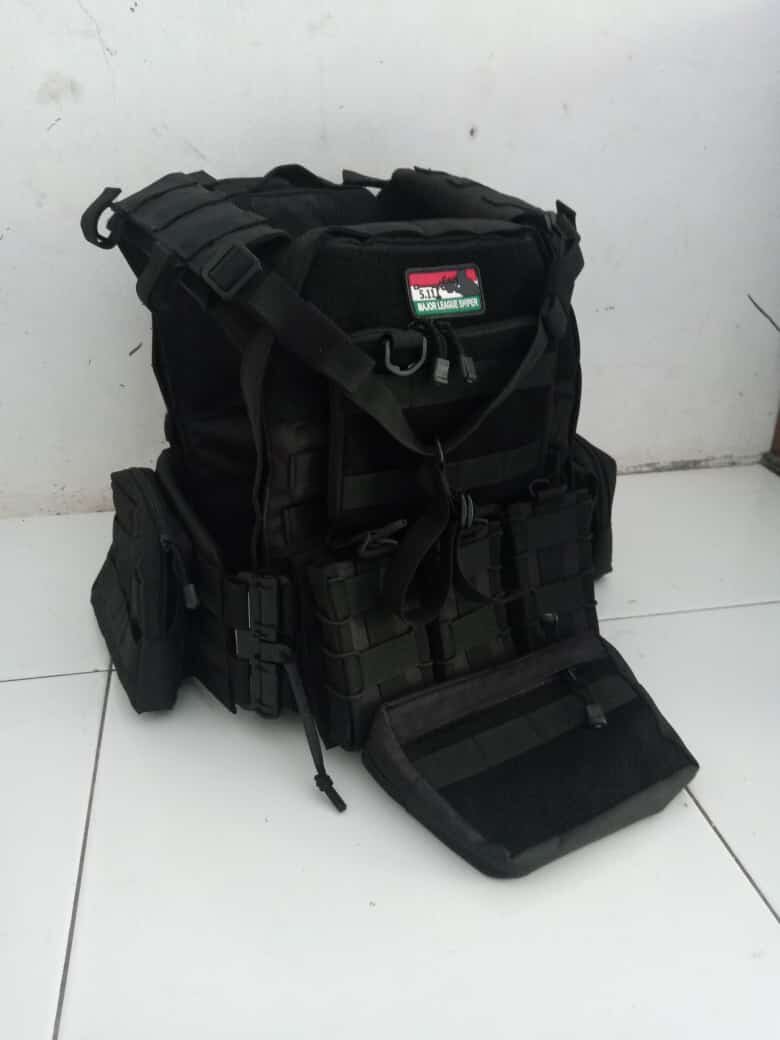 Body Vest King Mamba Rompi Anti Peluru Militer Black Mamba Brimob Tni Polri Original