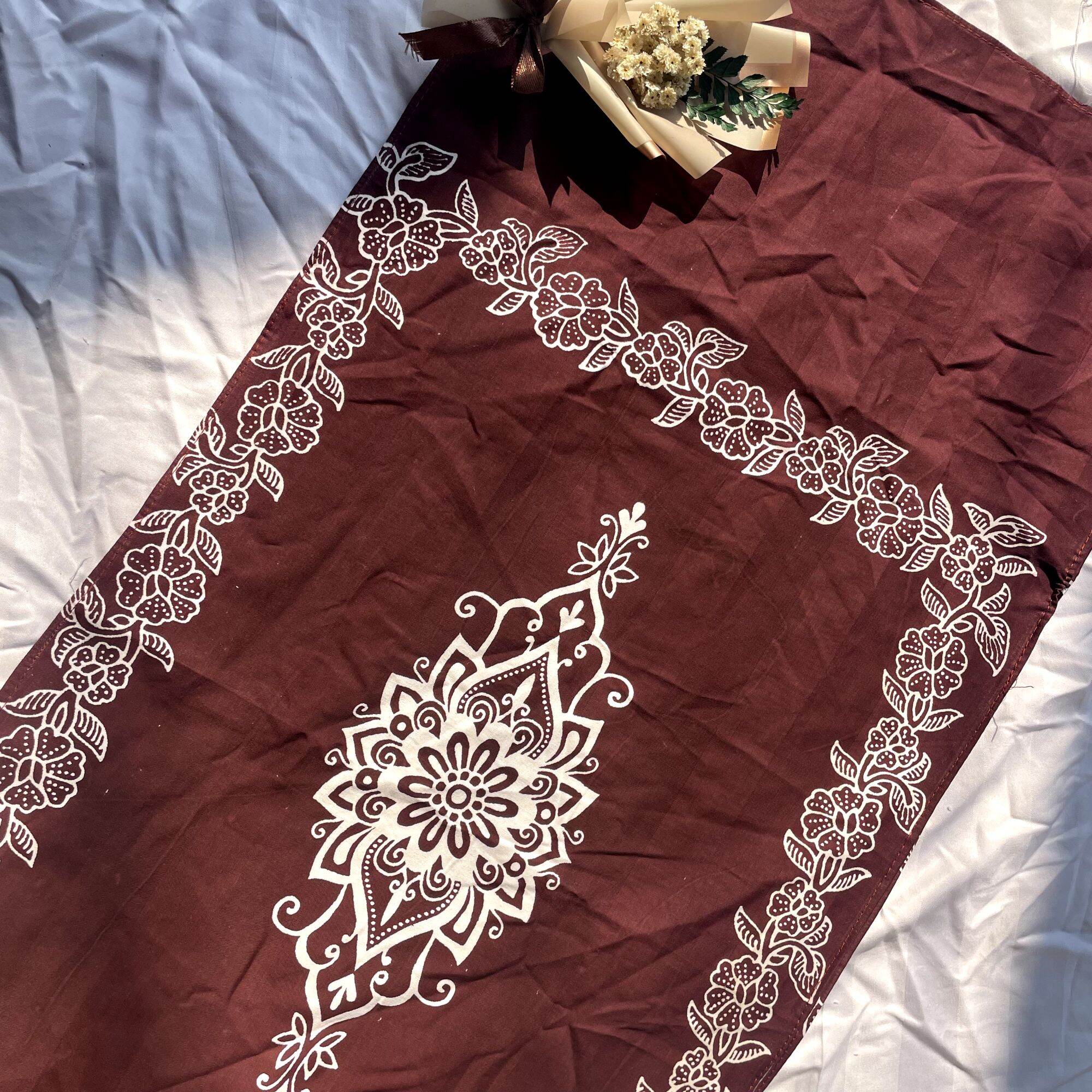 Bedong Bayi Halus Panjang 160cm Motif Batik Bunga Matahari