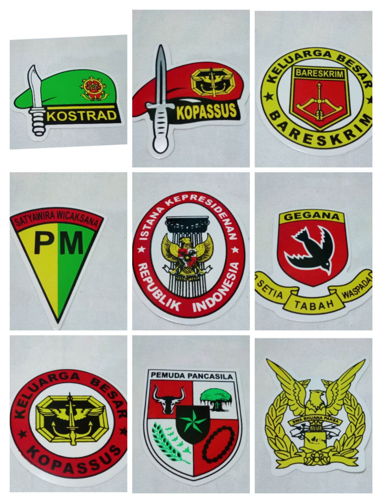 Stiker Militer Bendera Indonesia Giá 1,300 Đồng*Miễn phí vận chuyển