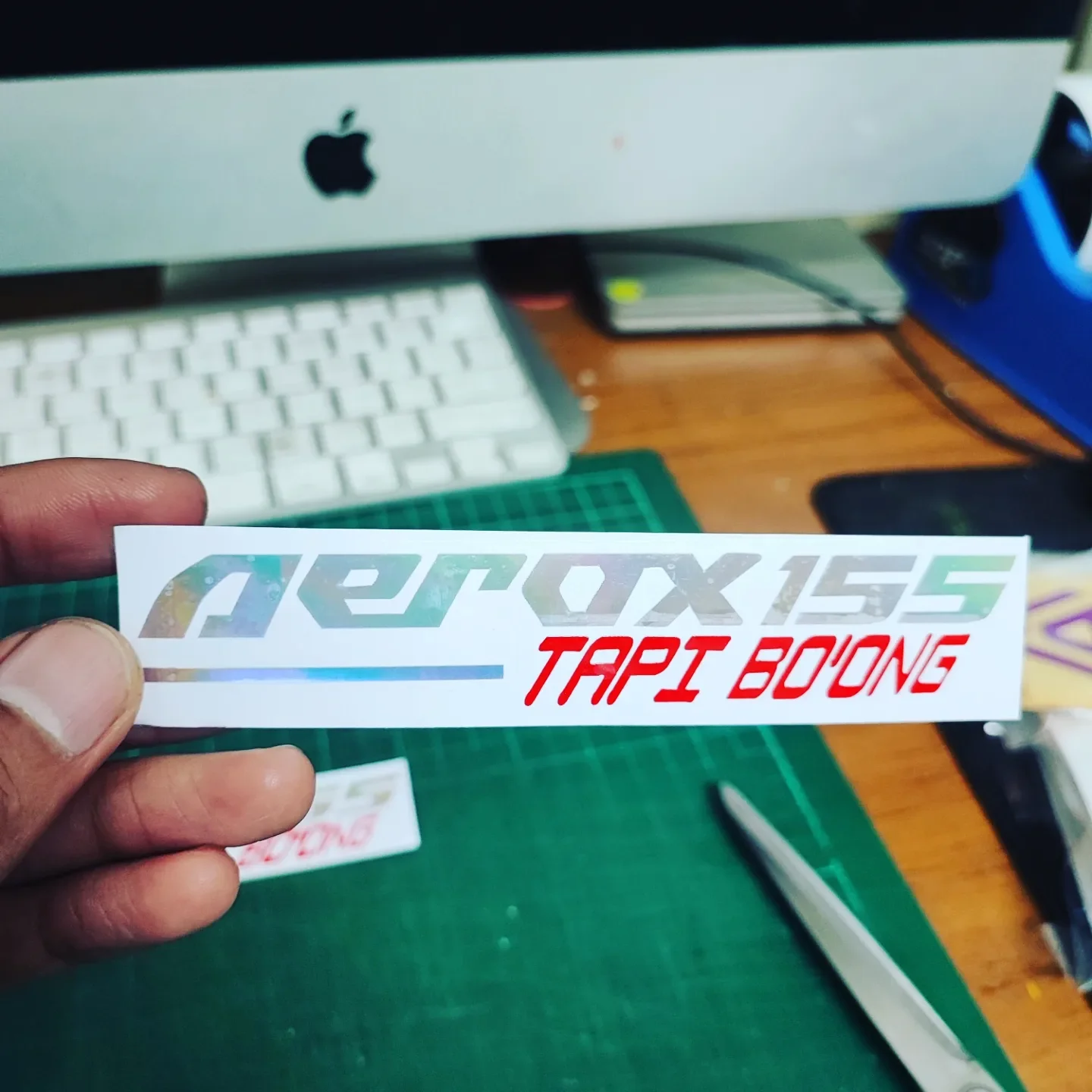 Sticker Cutting Aerox Tapi Boong Harga 7,500 rupiah*Gratis Ongkir