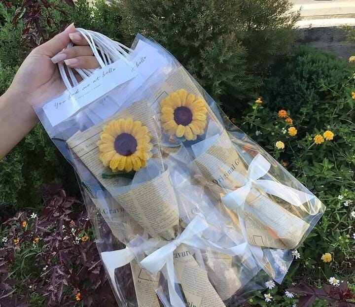 sunflower valentine gift / buket bunga matahari