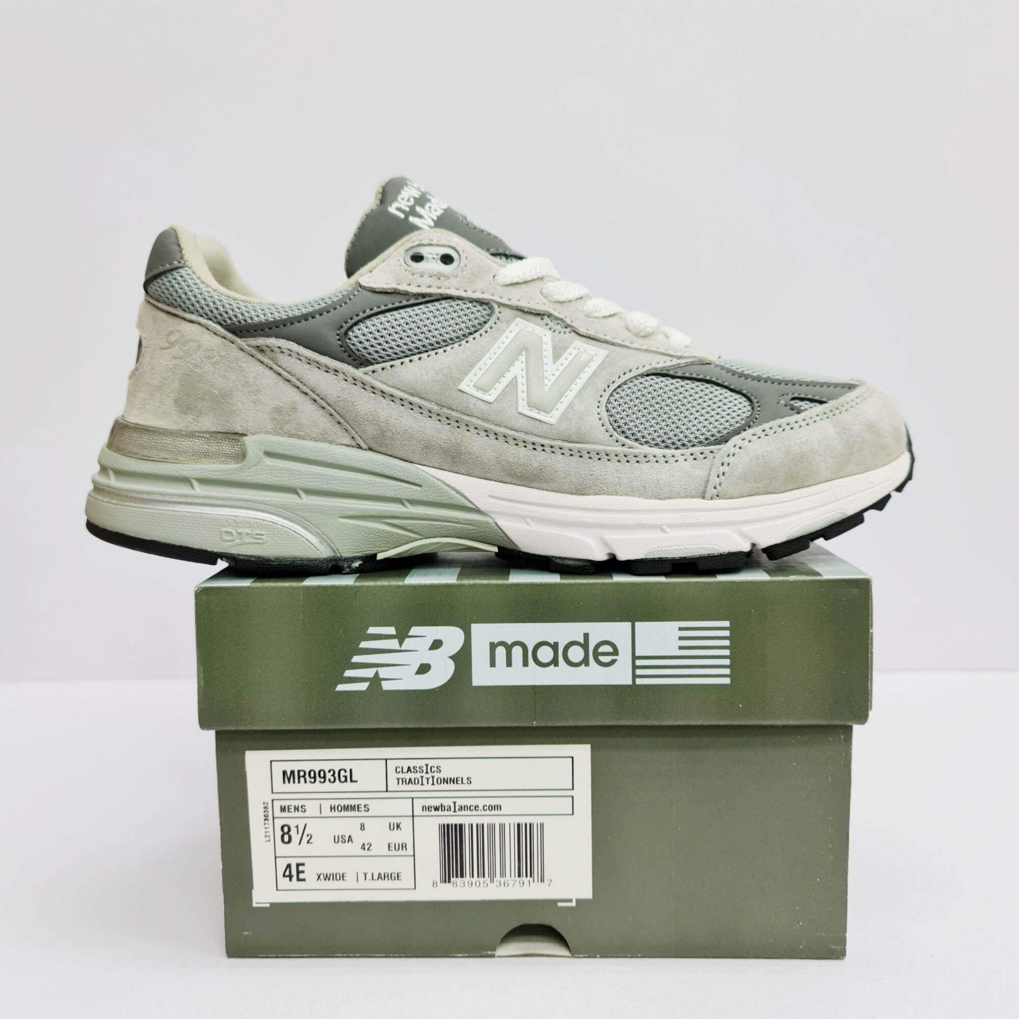 NB 993 GREY/NEW BALANCE 993/SEPATU PRIA/SEPATU OLAHRAGA/SNEAKERS