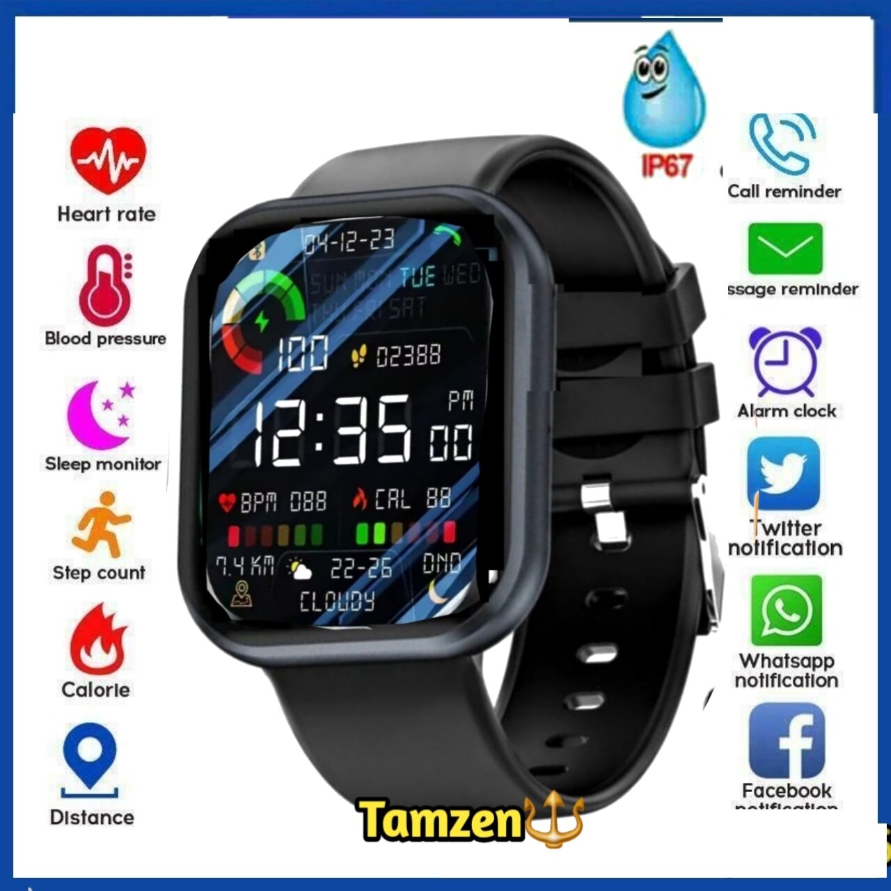 Smartwatch dz09 U10 A1 Y68 D18 smartwatch waterproof HP Android remote music camera led fitness monito…