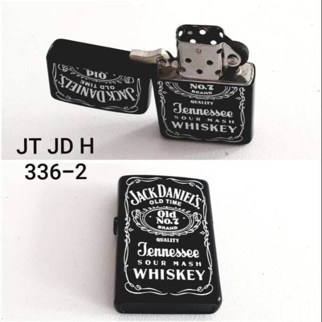 Jt Jd H Korek Api Roda Model Zippo Motif Jack Daniels Hitam Mancis Unik Jack Daniels