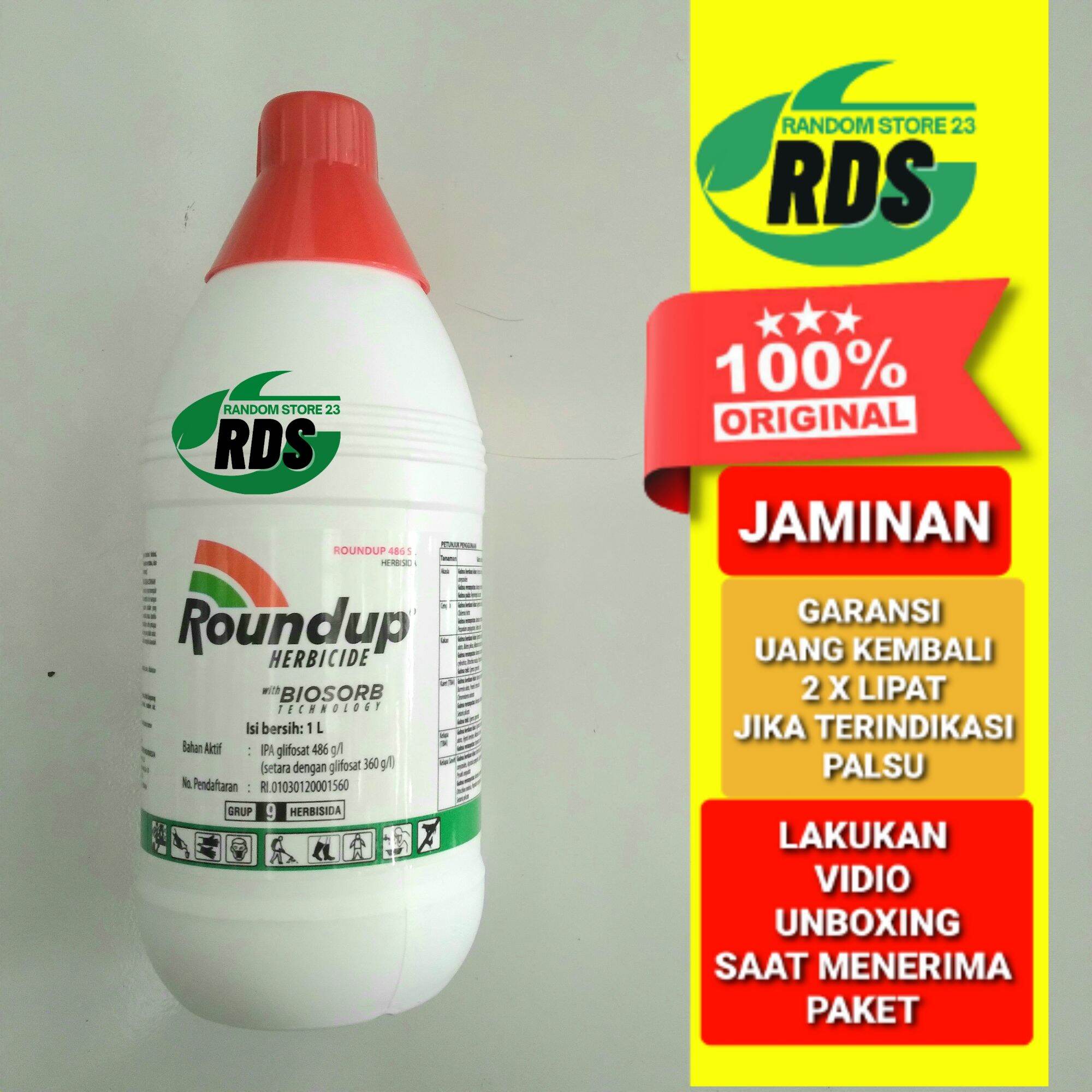 Herbisida Racun Rumput Roundup 486 Sl 1 Liter Lazada Indonesia