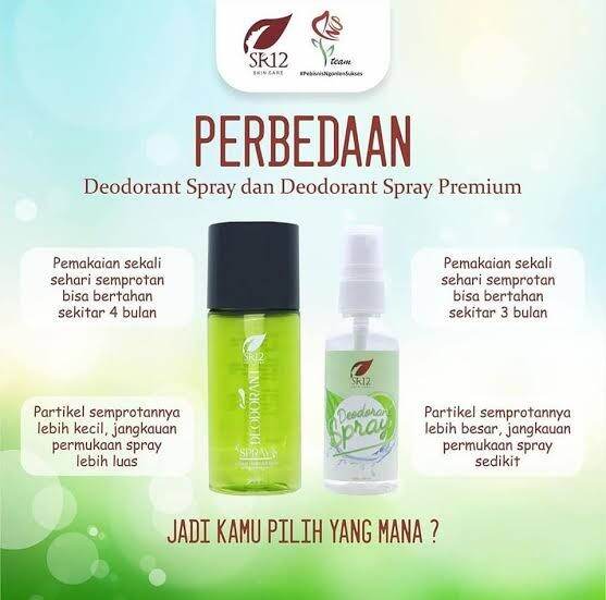 DEODORANT SPRAY SR12 / HILANGKAN BAU BADAN / BPOM / PENCERAH KETIAK / OBAT BAU BADAN AMPUH TERBAIK