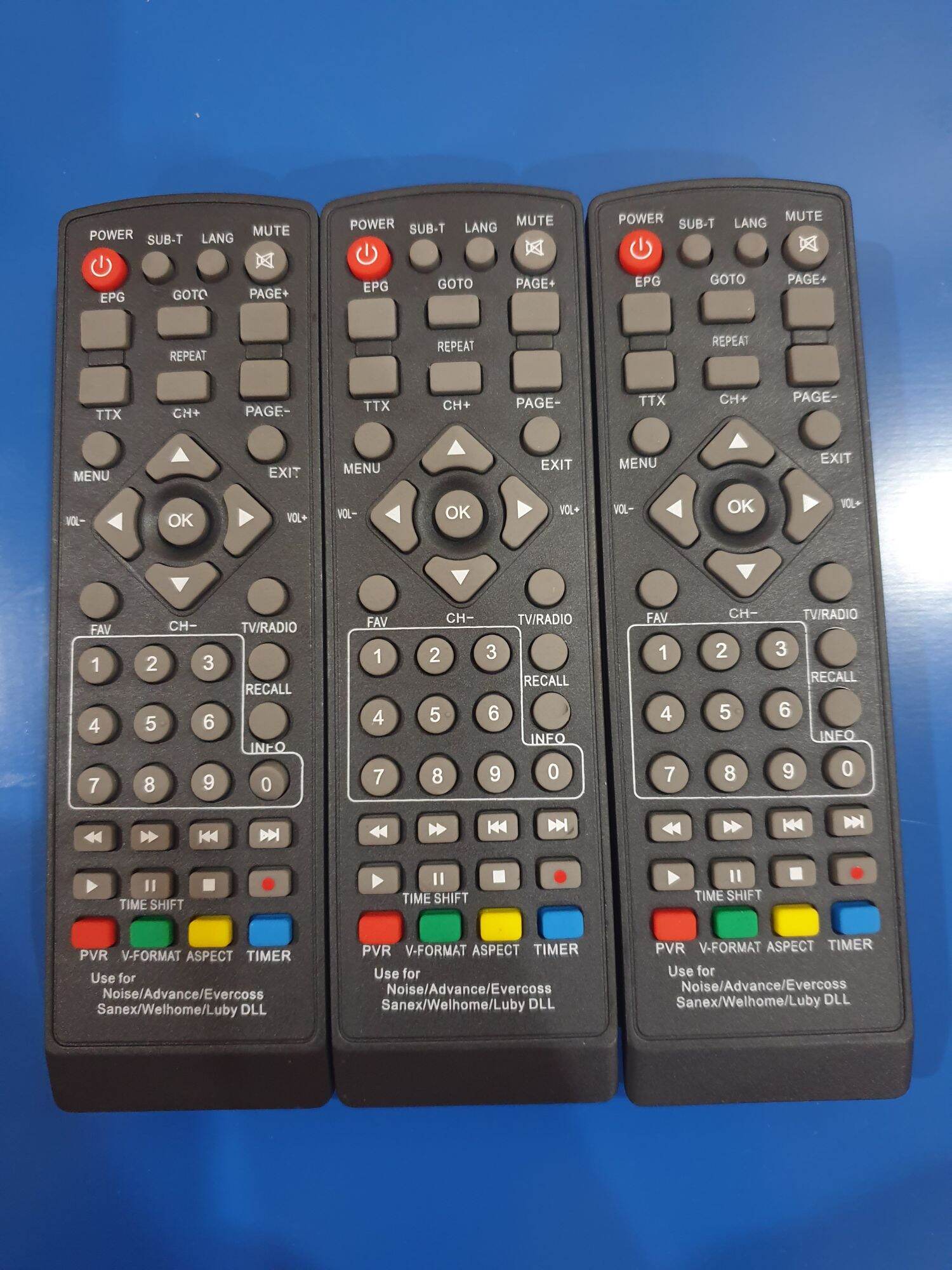 remot stb china untuk merk luby sanex noise dan merk china lain nya.original Harga 10,000 rupiah*Gratis Ongkir