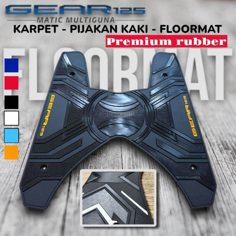 Karpet Mio Gear Bordes Alas Pijakan Kaki Bahan Karet Premium Yamaha