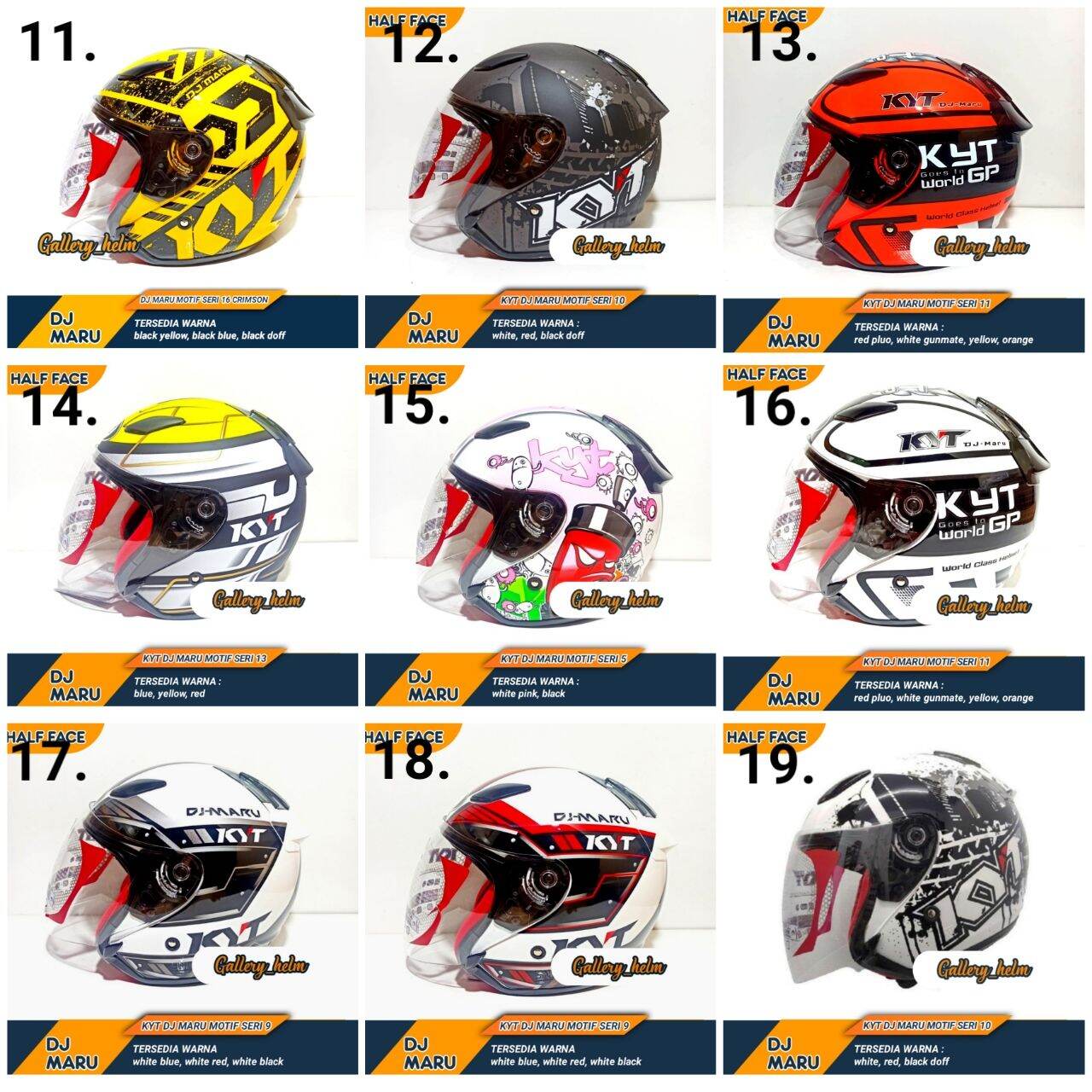 HELM KYT DJ MARU PAKET GANTENG HELM KYT HALF FACE Lazada Indonesia
