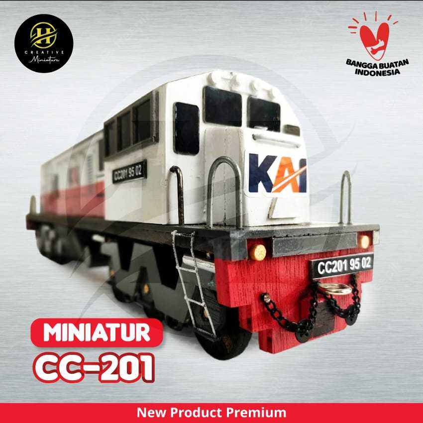 Miniature Kereta Api Indonesia Promo Livery Cc201 Strip Merah Lazada