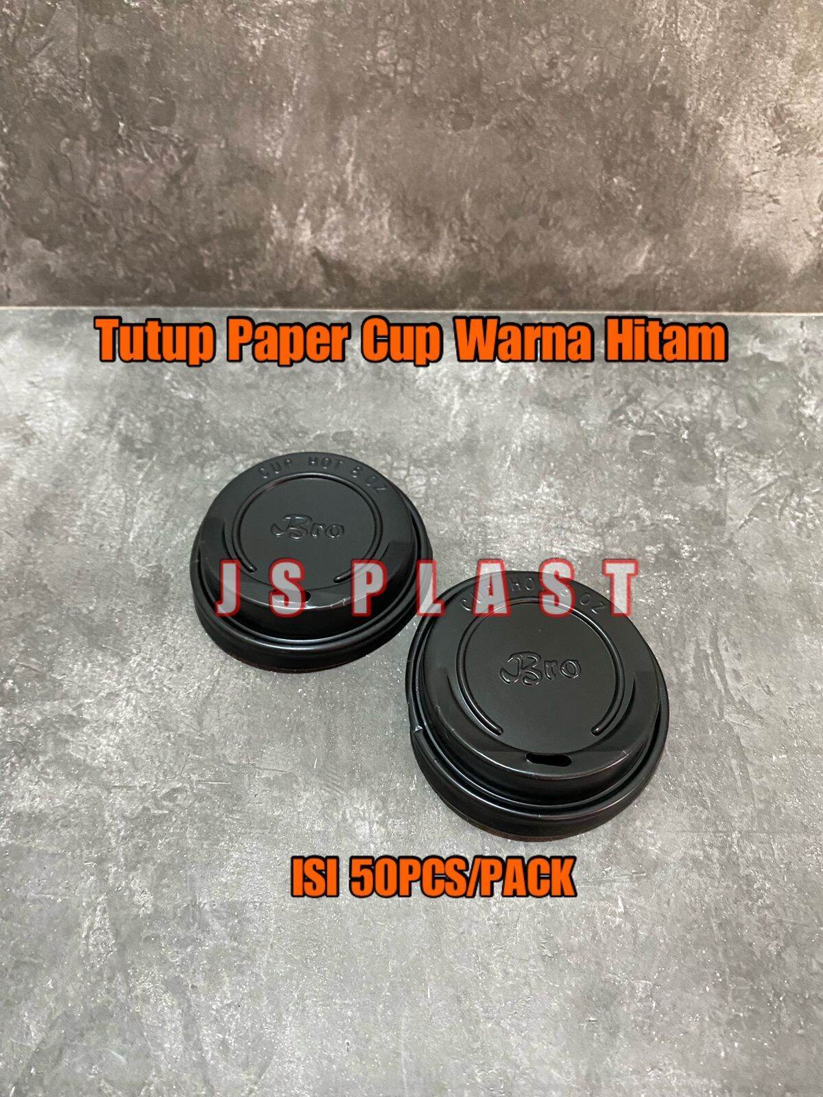 Tutup paper Cup Hitam 8oz&9oz / Tutup Gelas Kertas Hitam | Lazada Indonesia