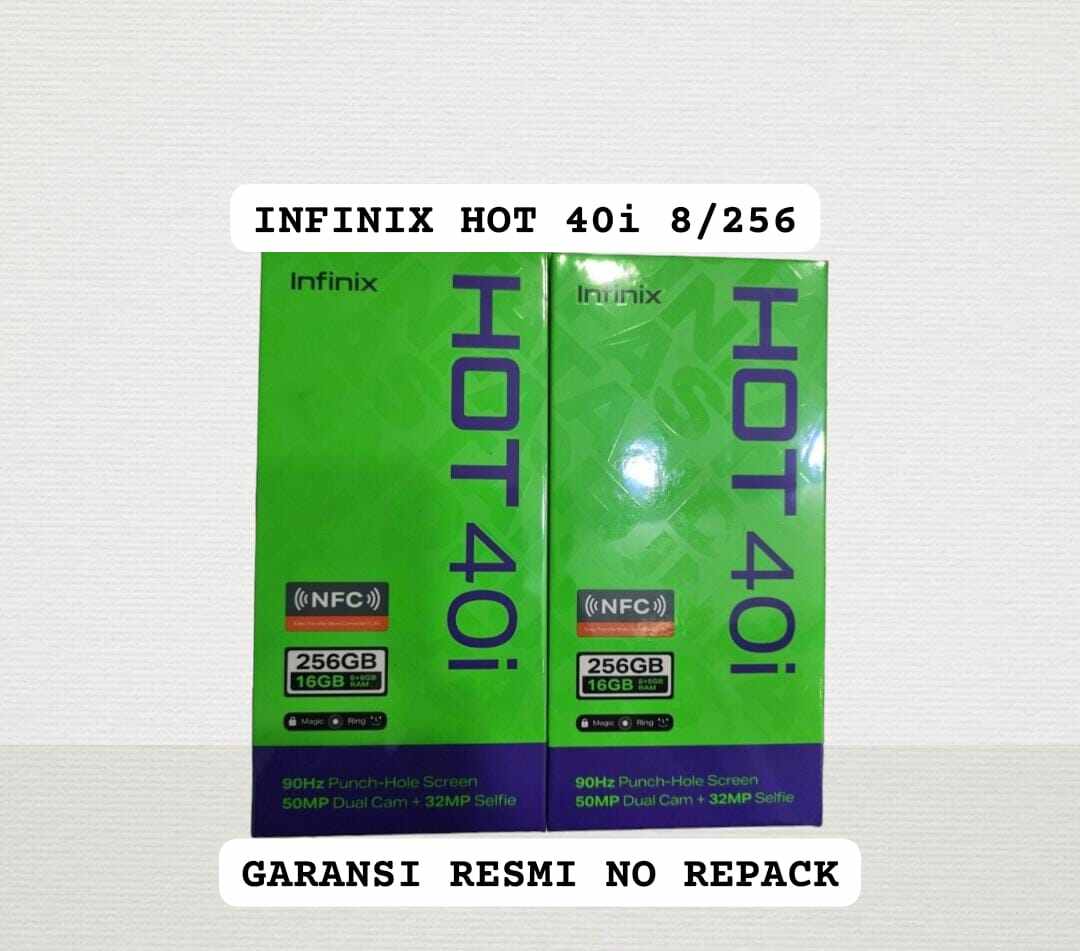 INFINIX Hot 40i 8/256 Garansi Resmi Harga  1,680,000 Ringgit*Penghantaran Percuma