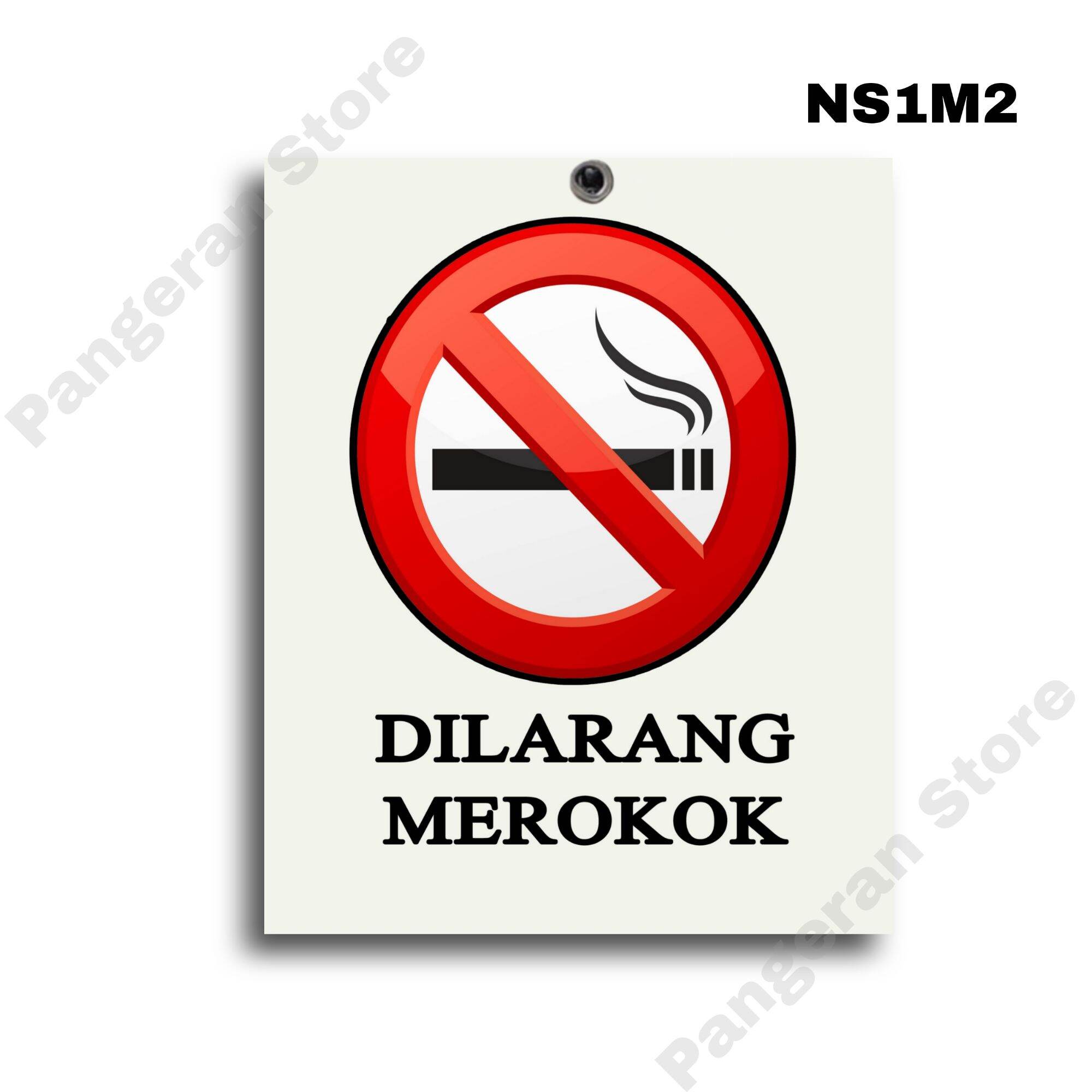 Hiasan Gantungan Pajangan Dinding Warning Peringatan No Smoking Dilarang Merokok Lazada Indonesia