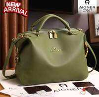 AIGNER ROMA Handtasche Gleeneagle Modeling Handbags A Grained Cowhide Hardware Gold