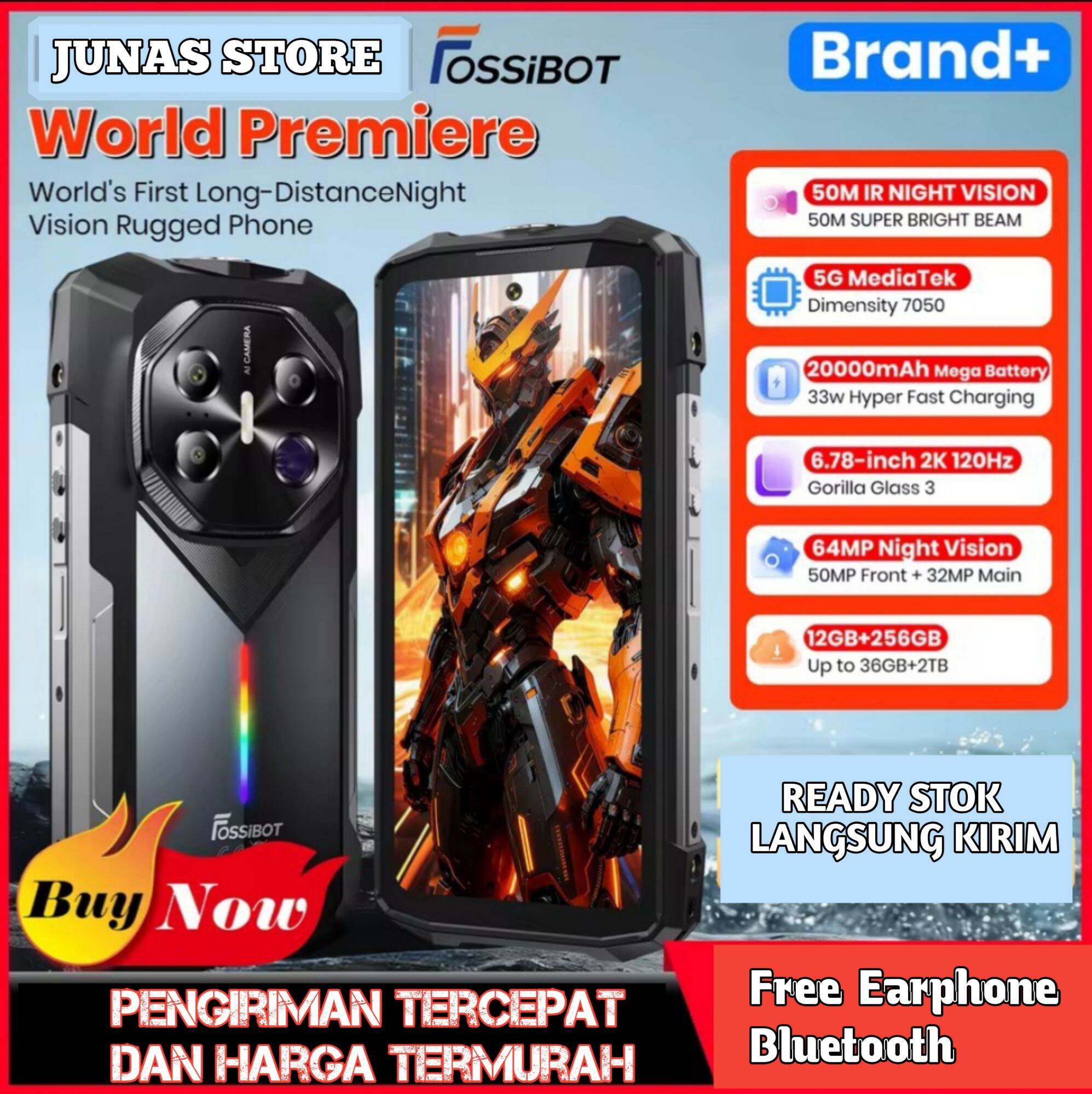 Fossibot F113 5g Nfc 20000Mah Waterproof Harga 6,199,000 Ringgit*Penghantaran Percuma